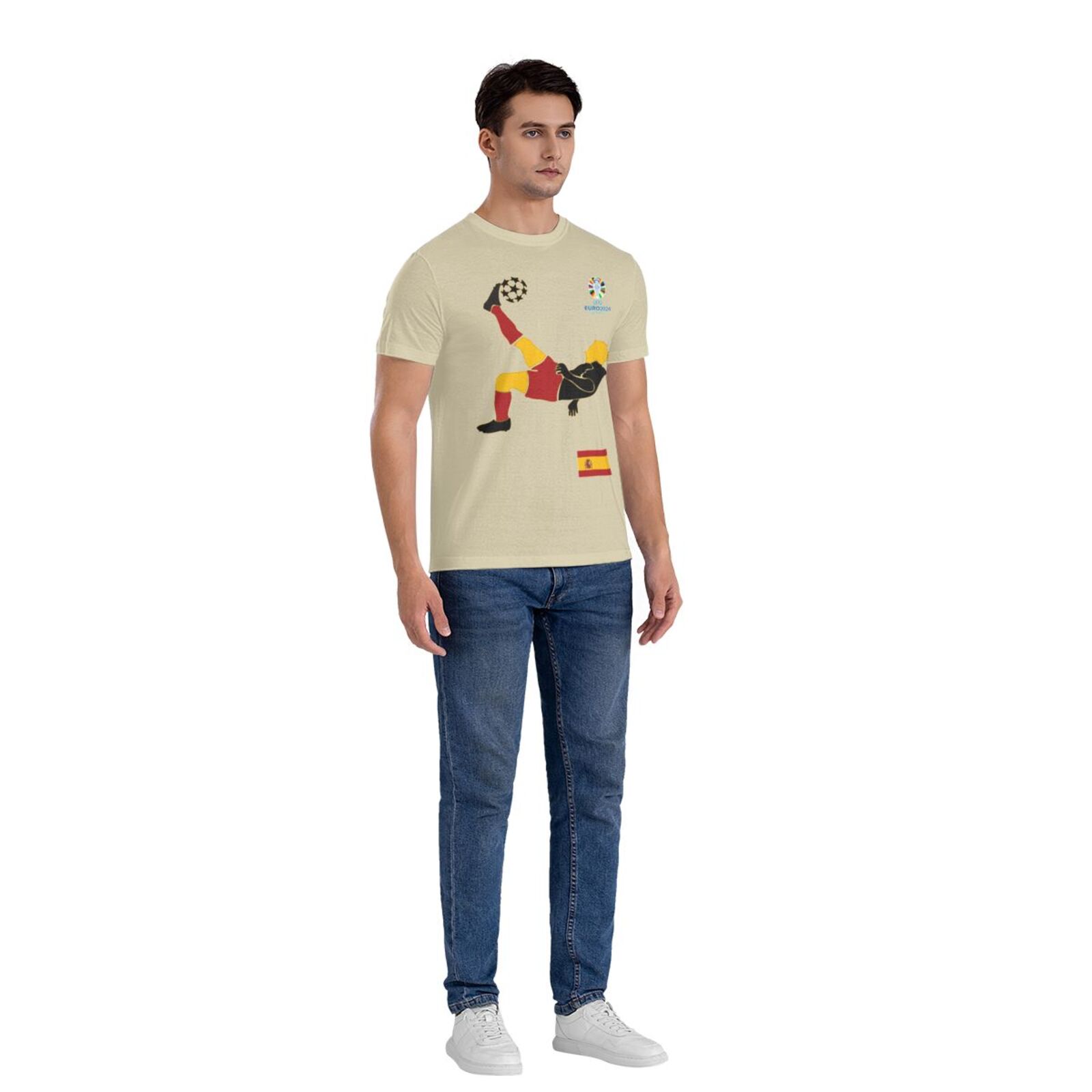 Men's Spain EURO 2024 Basic Short Sleeve T-Shirt BST1724