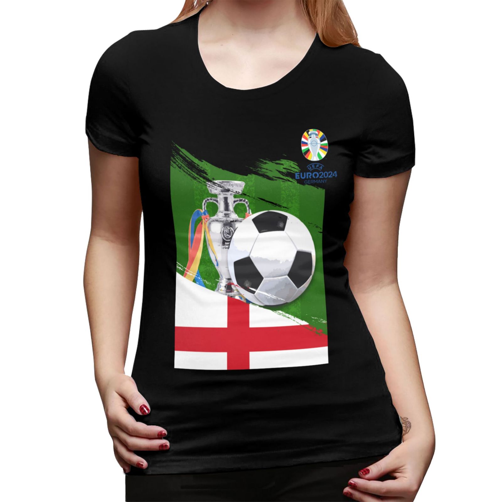 Women's England EURO 2024 Basic Short Sleeve T-Shirt WBT1682