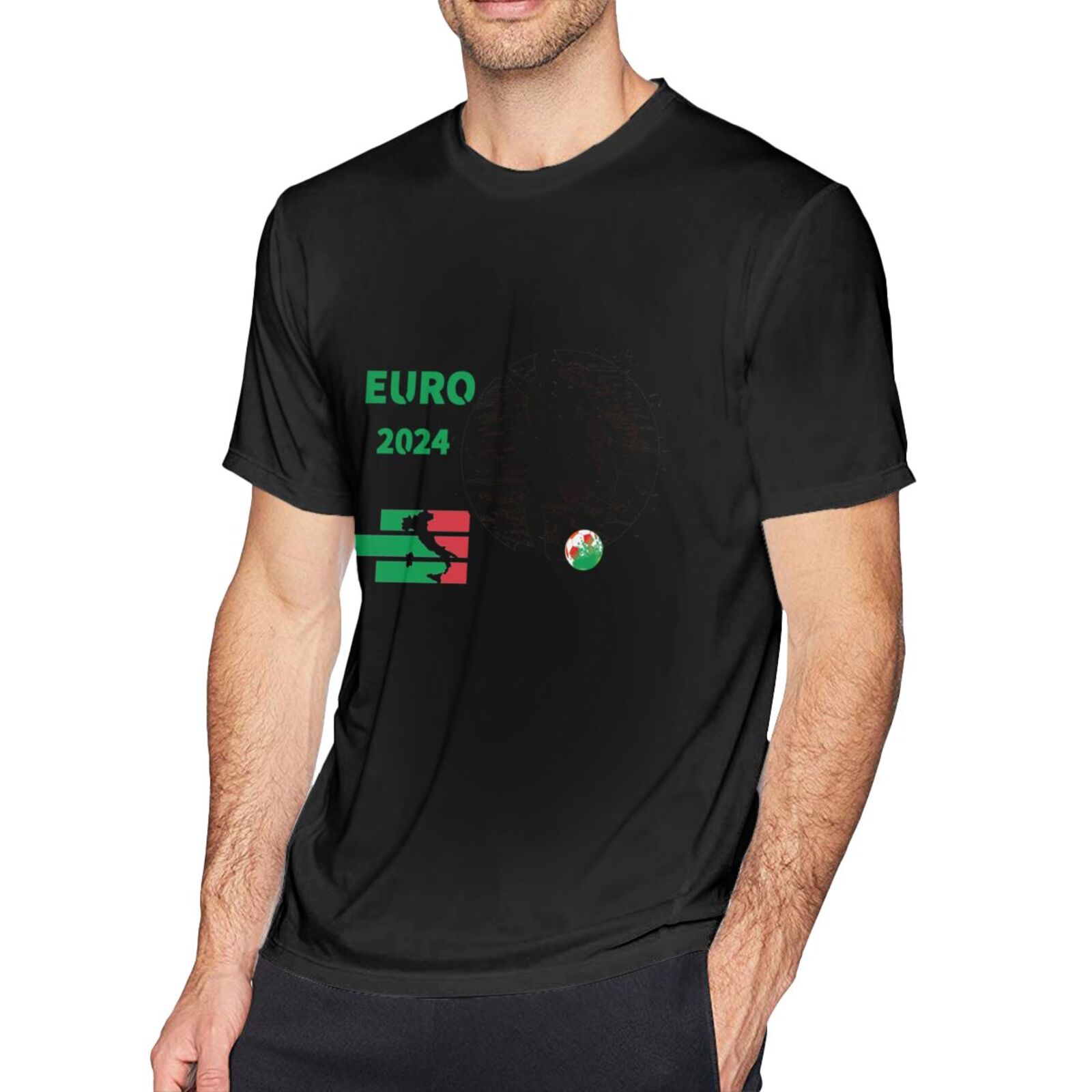 Men's Italy EURO 2024 Basic Short Sleeve T-Shirt BST1751