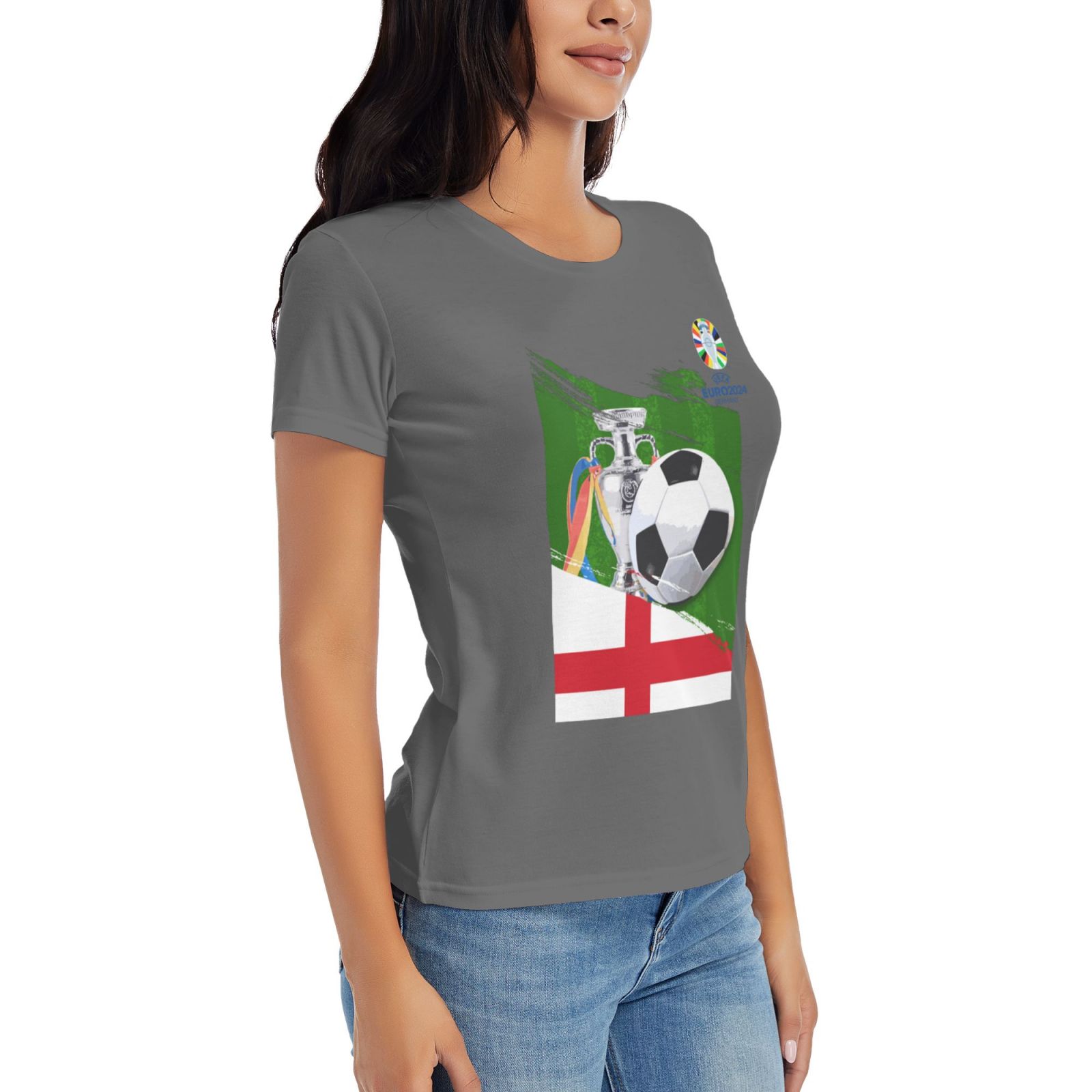 Women's England EURO 2024 Basic Short Sleeve T-Shirt WBT1682