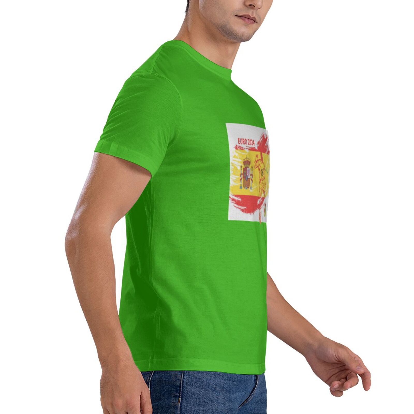 Men's Spain EURO 2024 Basic Short Sleeve T-Shirt BST1753