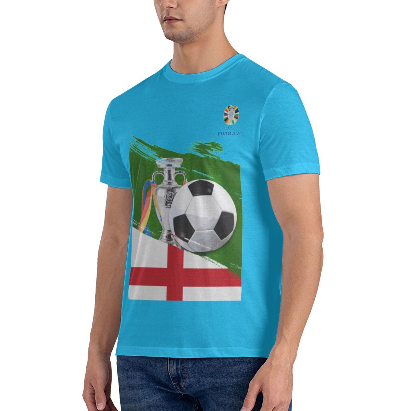 Men's England EURO 2024 Basic Short Sleeve T-Shirt BST1681