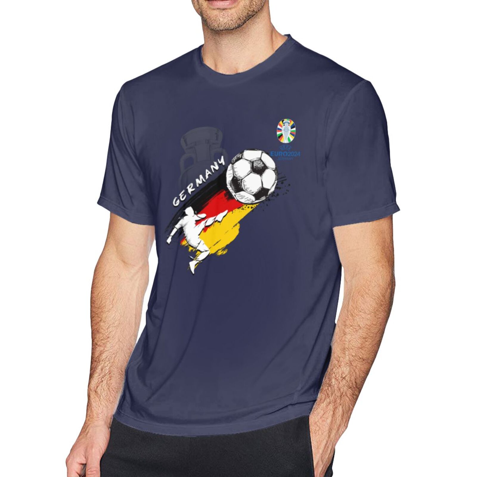 Men's Germany EURO 2024 Basic Short Sleeve T-Shirt BST1679