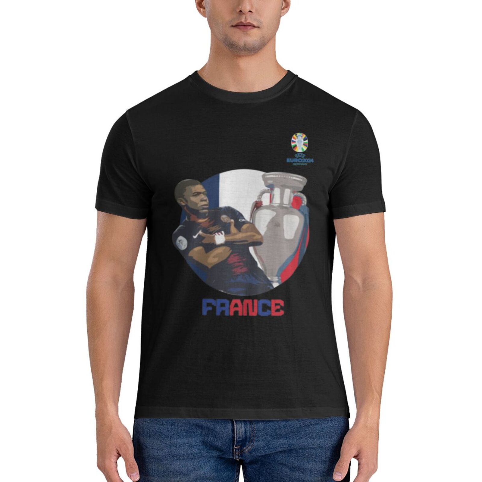 Men's France EURO 2024 Basic Short Sleeve T-Shirt BST1729