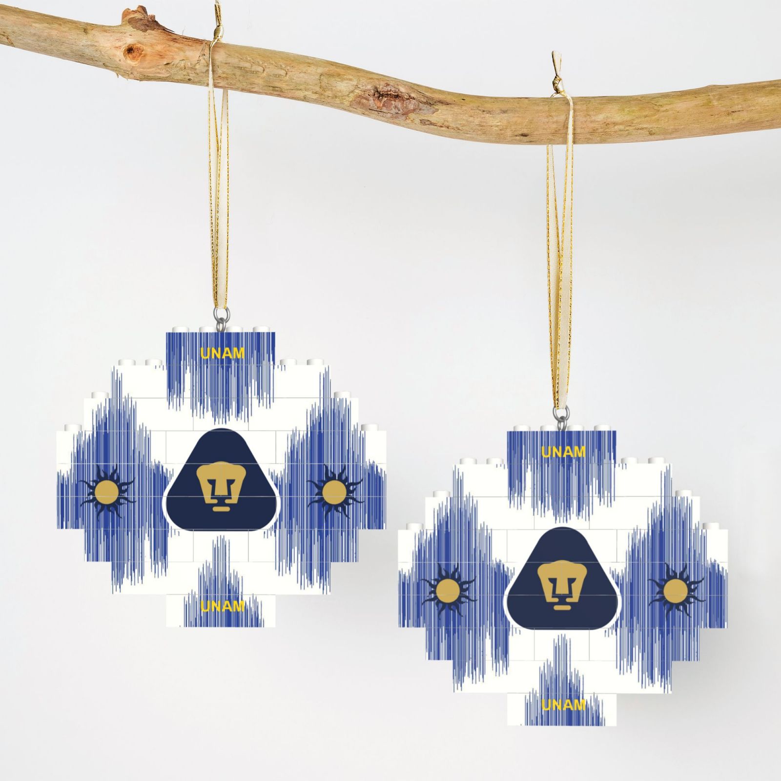 Pumas UNAM Building Block Puzzle Ornament BBP2019