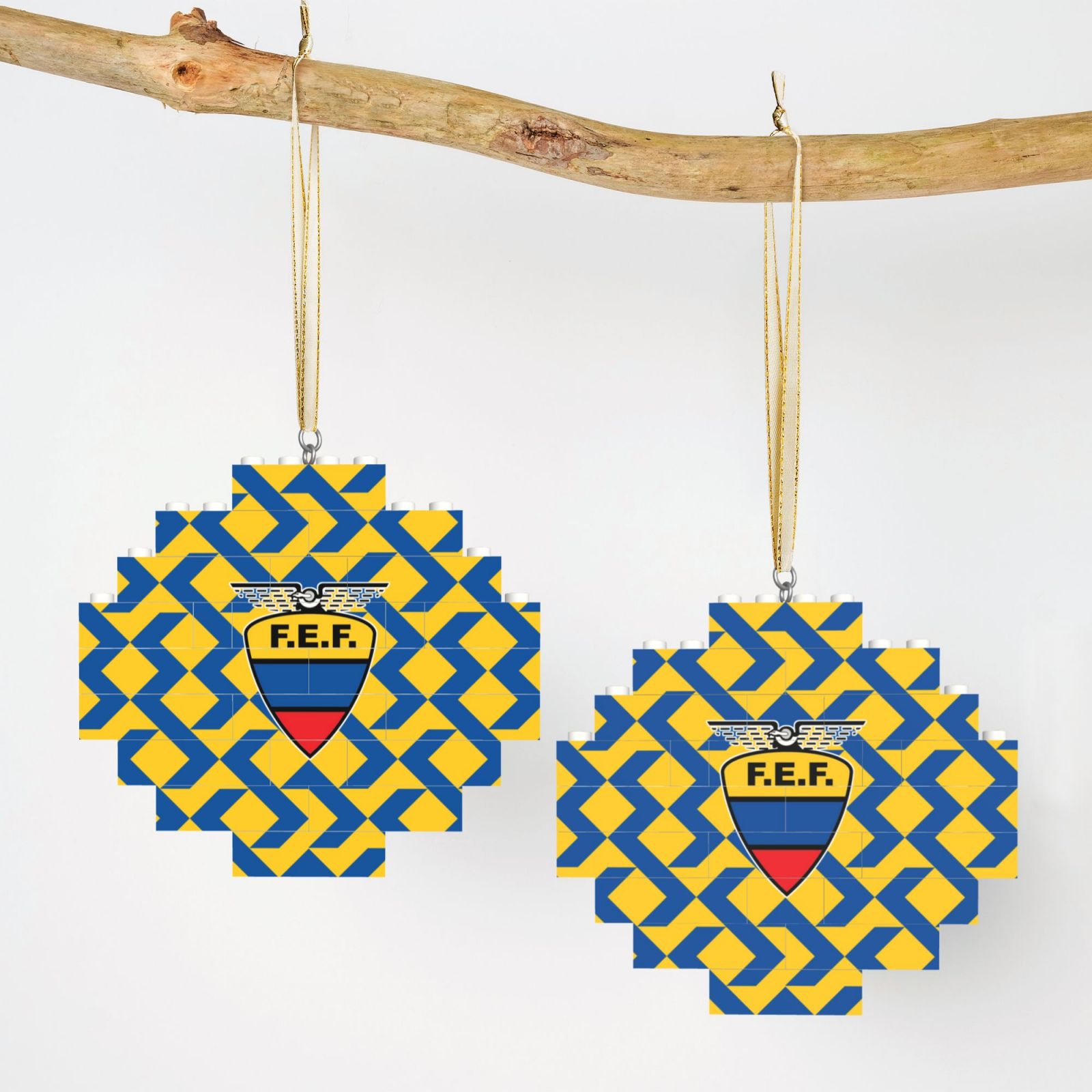 Ecuador Building Block Puzzle Ornament BBP1994