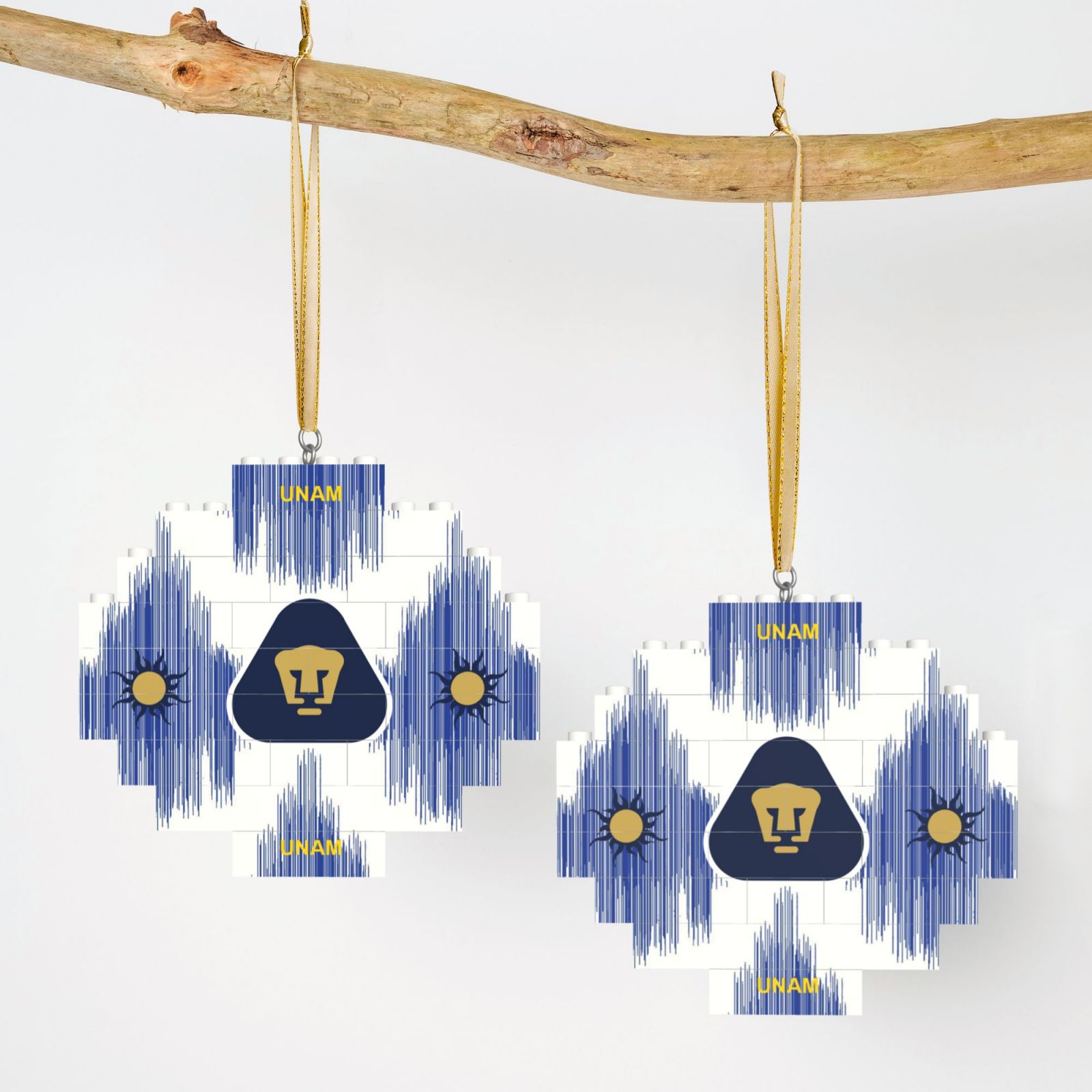 Pumas UNAM Building Block Puzzle Ornament BBP2019