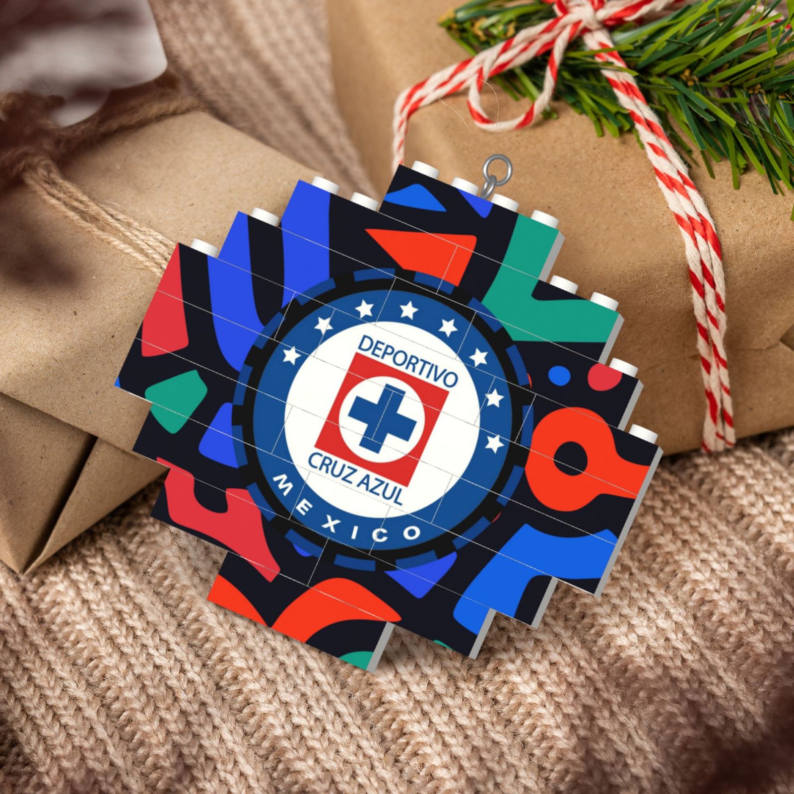 Cruz Azul Building Block Puzzle Ornament BBP2103