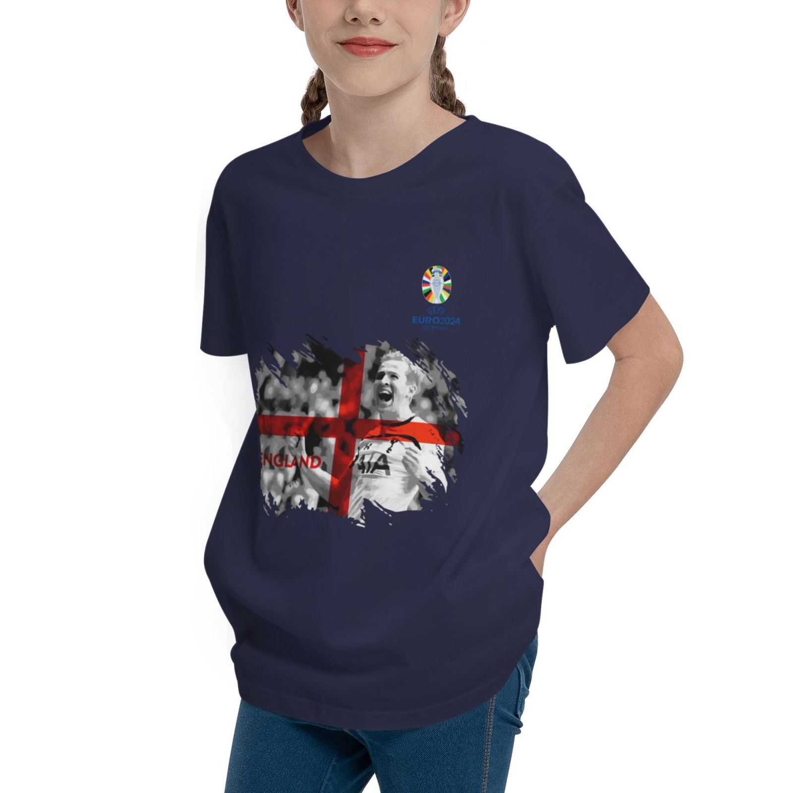 Kid's England EURO 2024 Teenage T-shirt TET1711