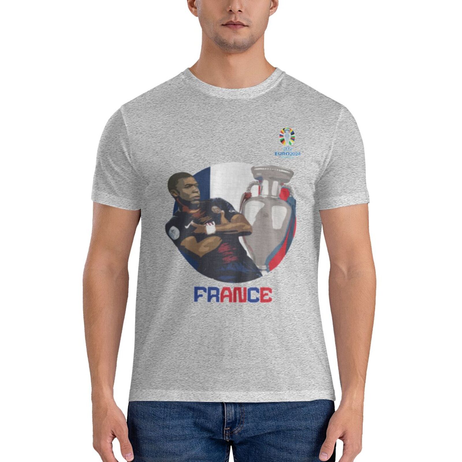 Men's France EURO 2024 Basic Short Sleeve T-Shirt BST1729