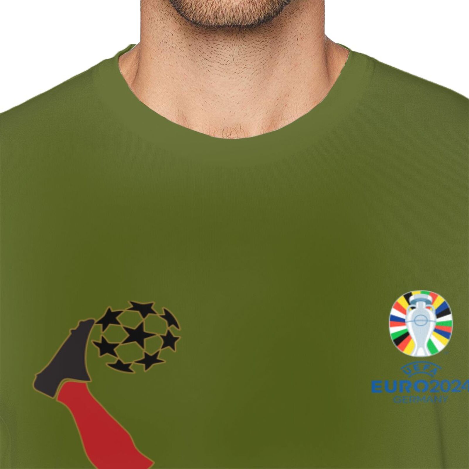Men's Spain EURO 2024 Basic Short Sleeve T-Shirt BST1724