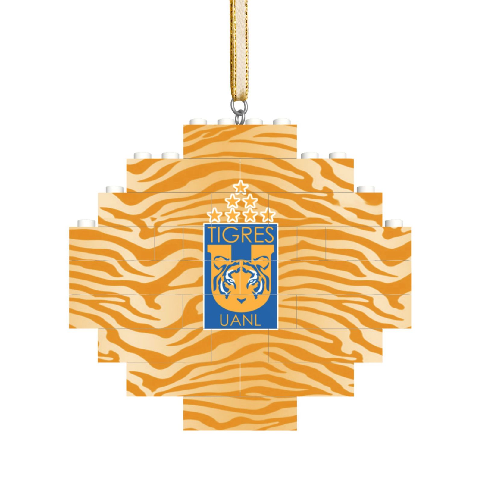 Tigres UANL Building Block Puzzle Ornament BBP2033