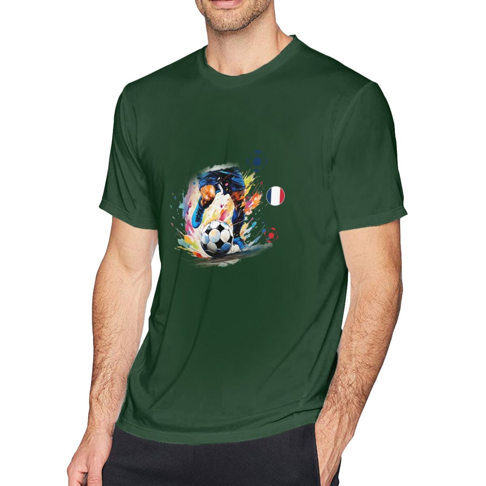 Men's France EURO 2024 Basic Short Sleeve T-Shirt BST1749