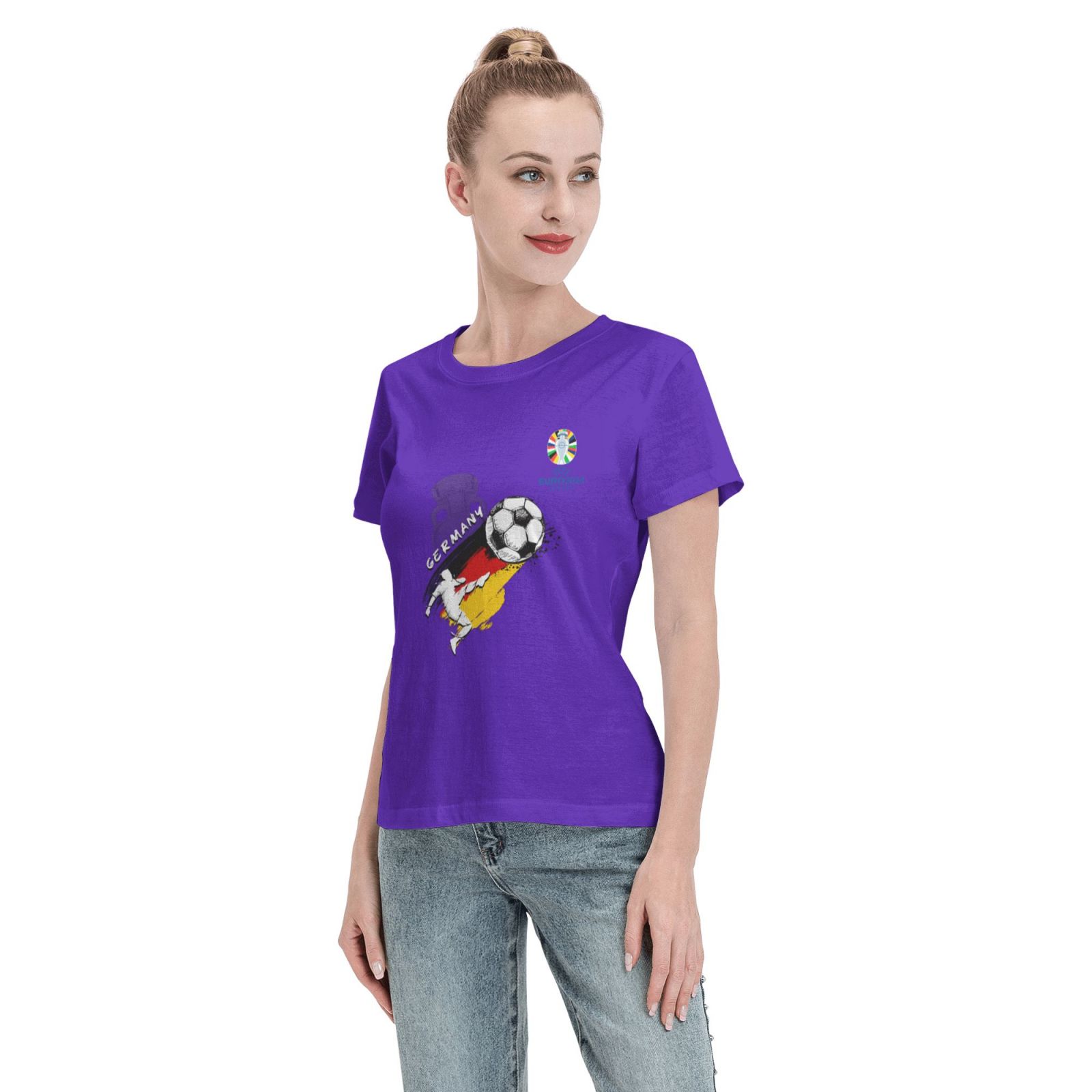 Women's Germany EURO 2024 Basic Short Sleeve T-Shirt WBT1680