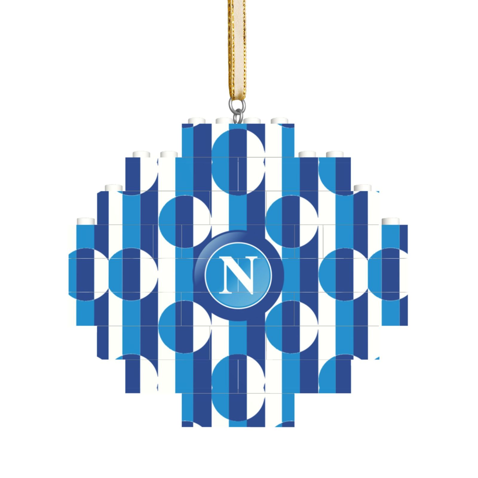 SSC Napoli Building Block Puzzle Ornament BBP2002