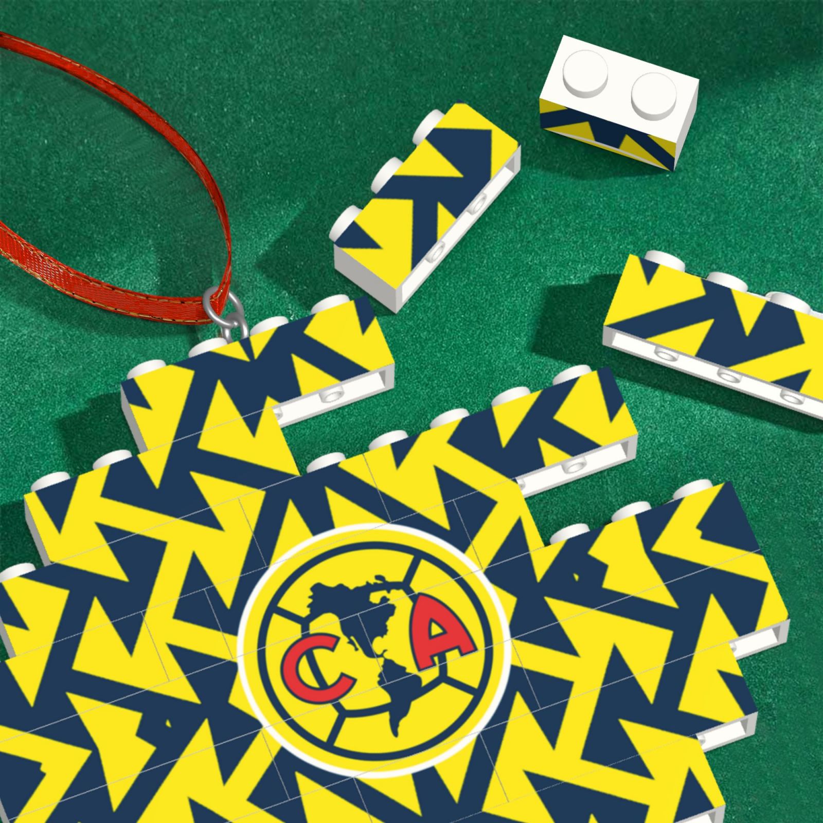 Club America Building Block Puzzle Ornament BBP1982