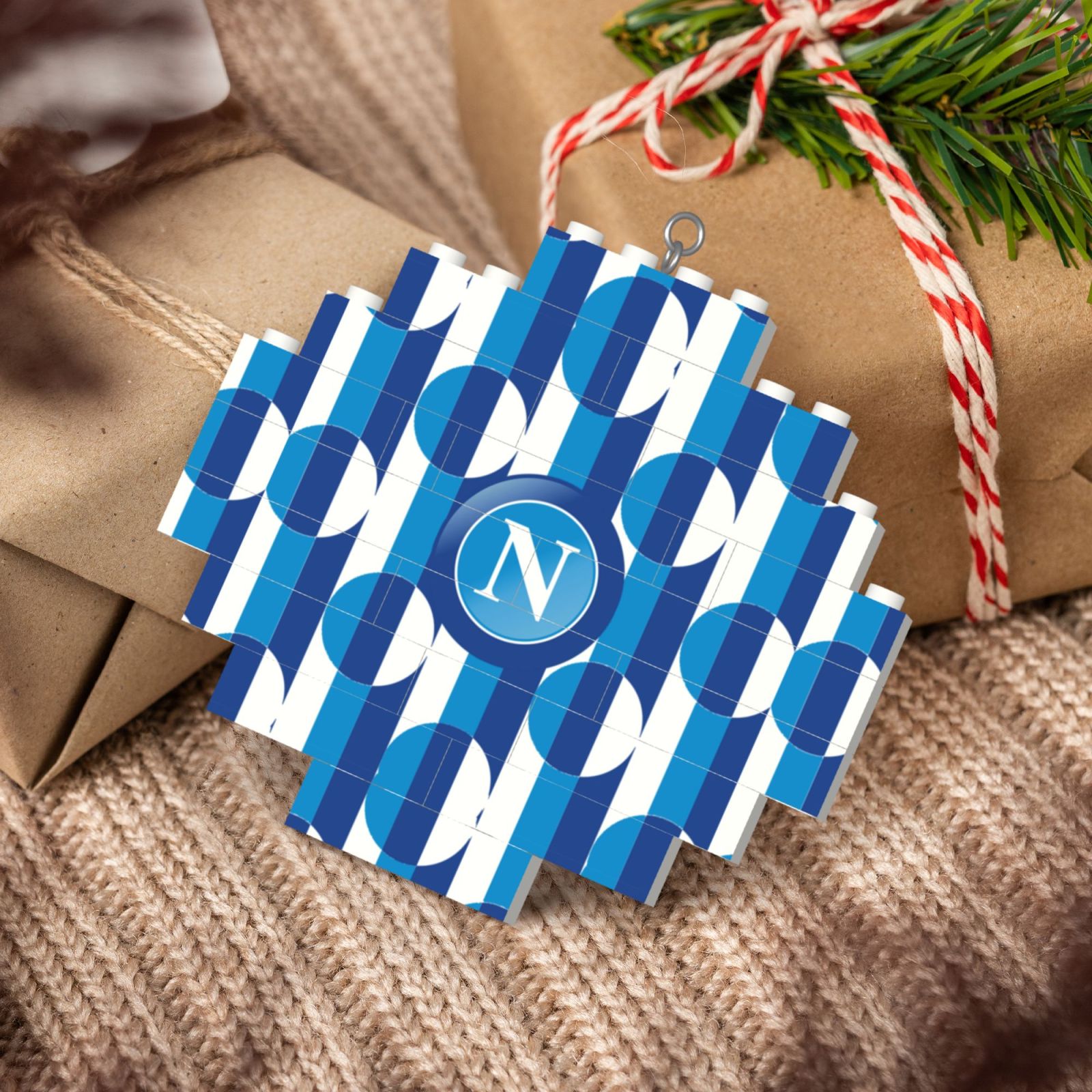 SSC Napoli Building Block Puzzle Ornament BBP2002