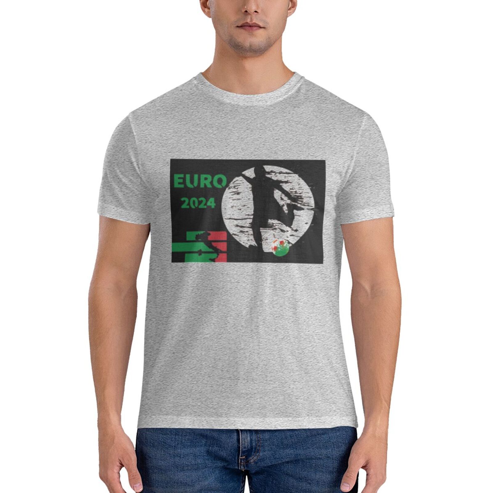 Men's Italy EURO 2024 Basic Short Sleeve T-Shirt BST1751
