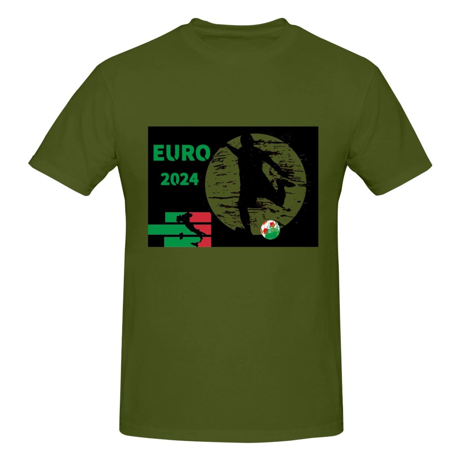 Men's Italy EURO 2024 Basic Short Sleeve T-Shirt BST1751