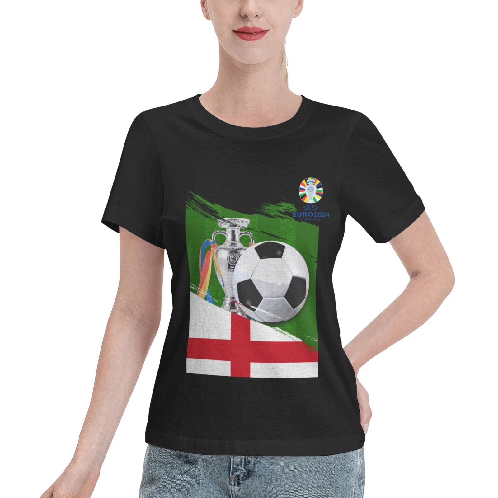 Women's England EURO 2024 Basic Short Sleeve T-Shirt WBT1682