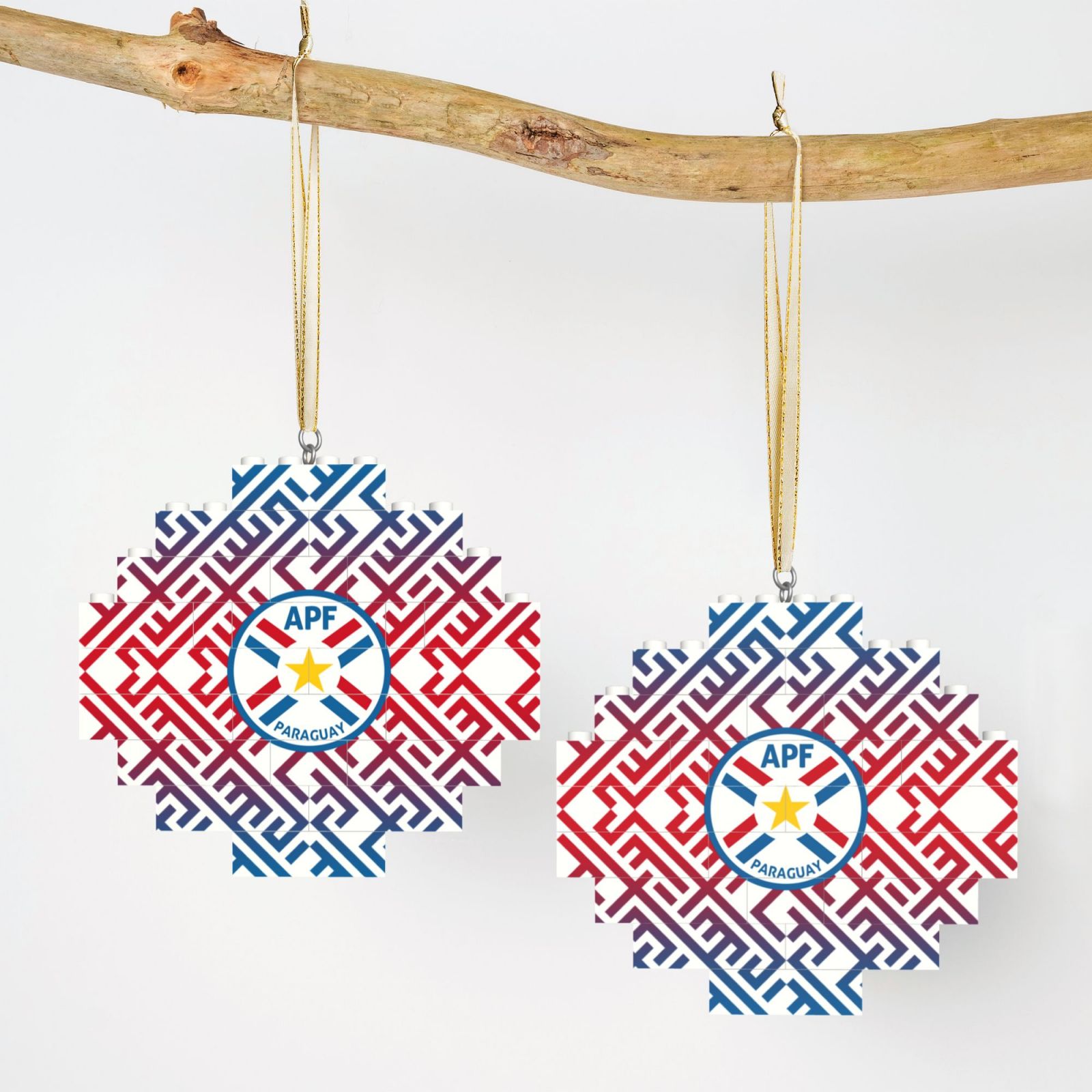 Paraguay Building Block Puzzle Ornament BBP1991