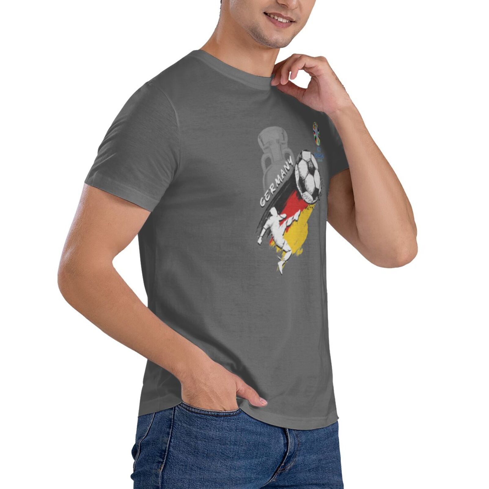 Men's Germany EURO 2024 Basic Short Sleeve T-Shirt BST1679