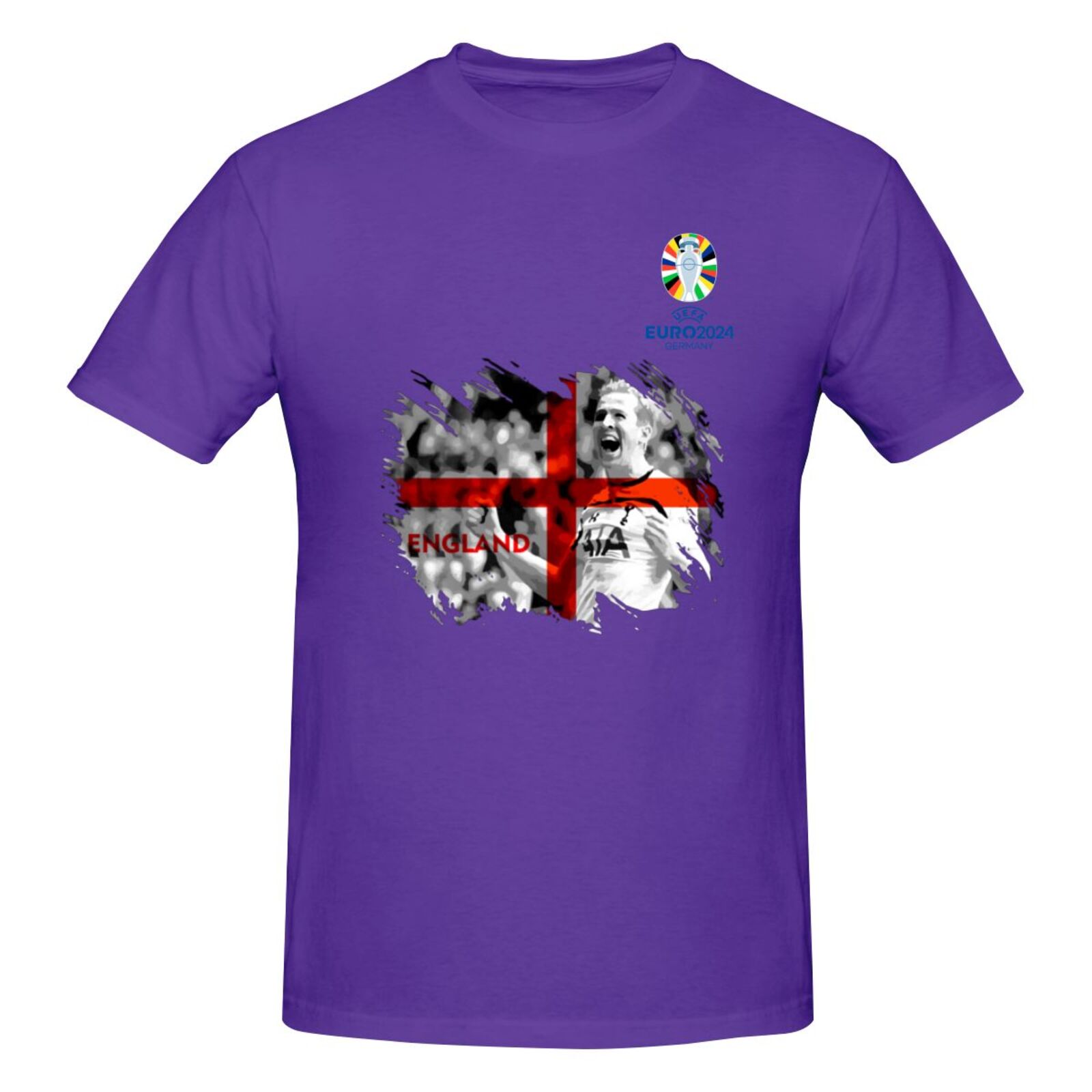 Men's England EURO 2024 Basic Short Sleeve T-Shirt BST1713