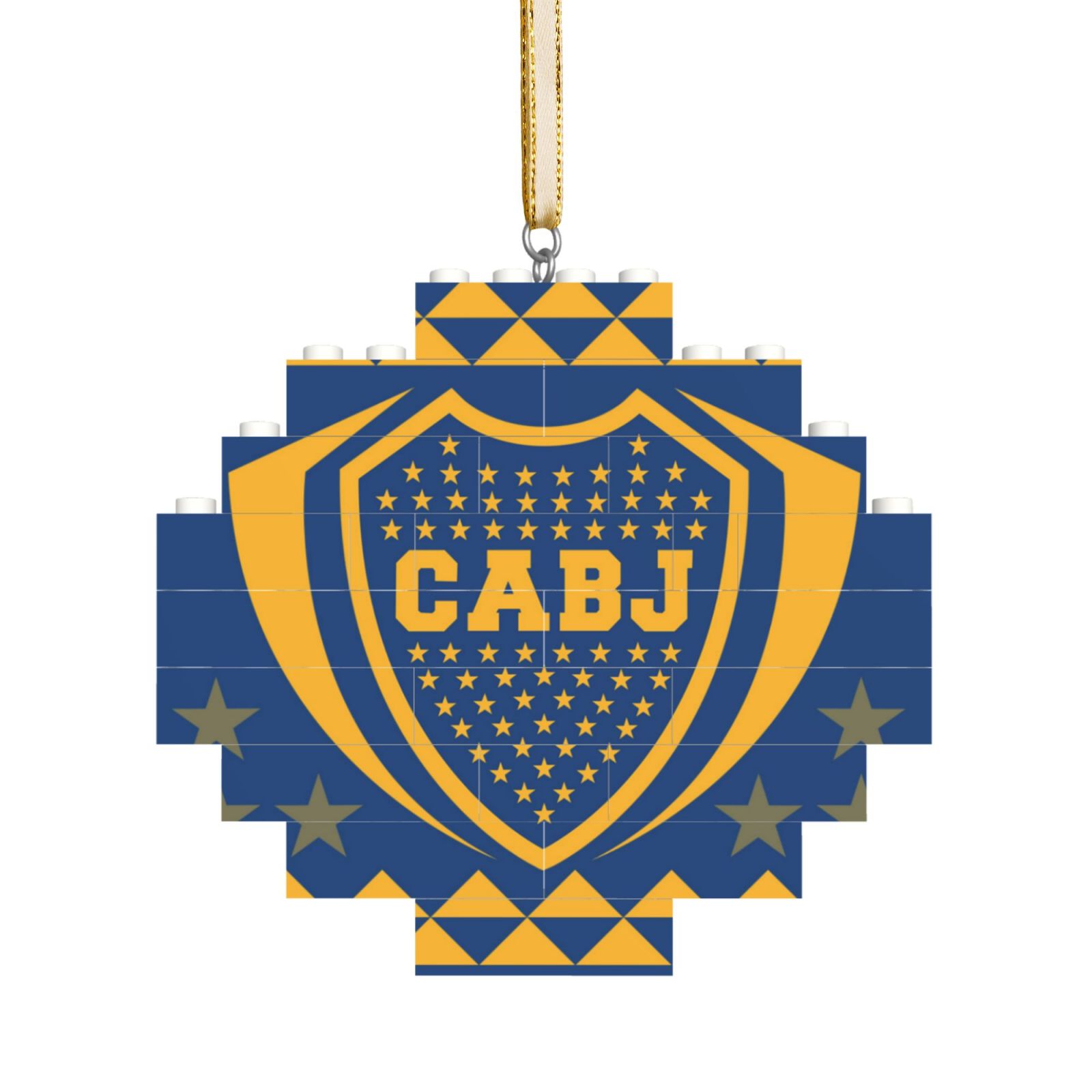 Boca Juniors Building Block Puzzle Ornament BBP2197