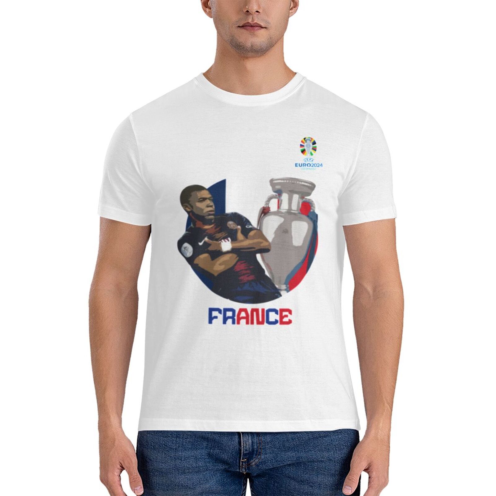 Men's France EURO 2024 Basic Short Sleeve T-Shirt BST1729