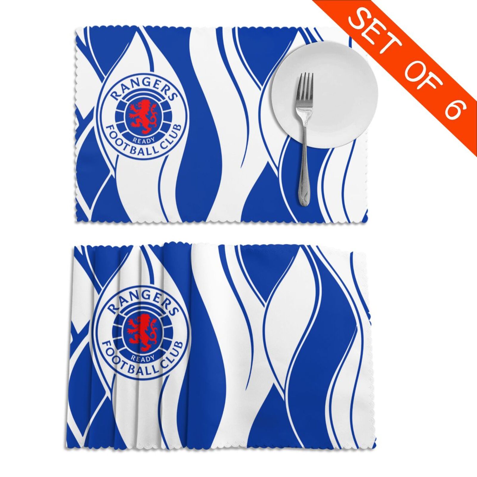 Rangers Placemat Set Of 6 PFD2074