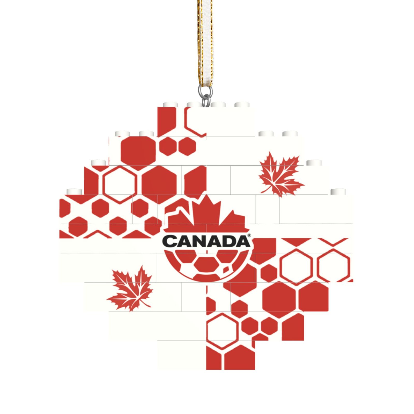 Canada Building Block Puzzle Ornament BBP2030