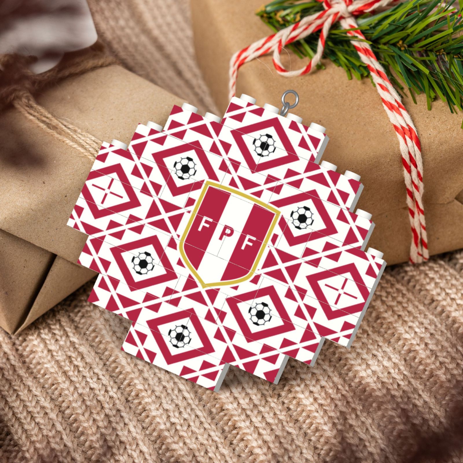 Peru Building Block Puzzle Ornament BBP2025