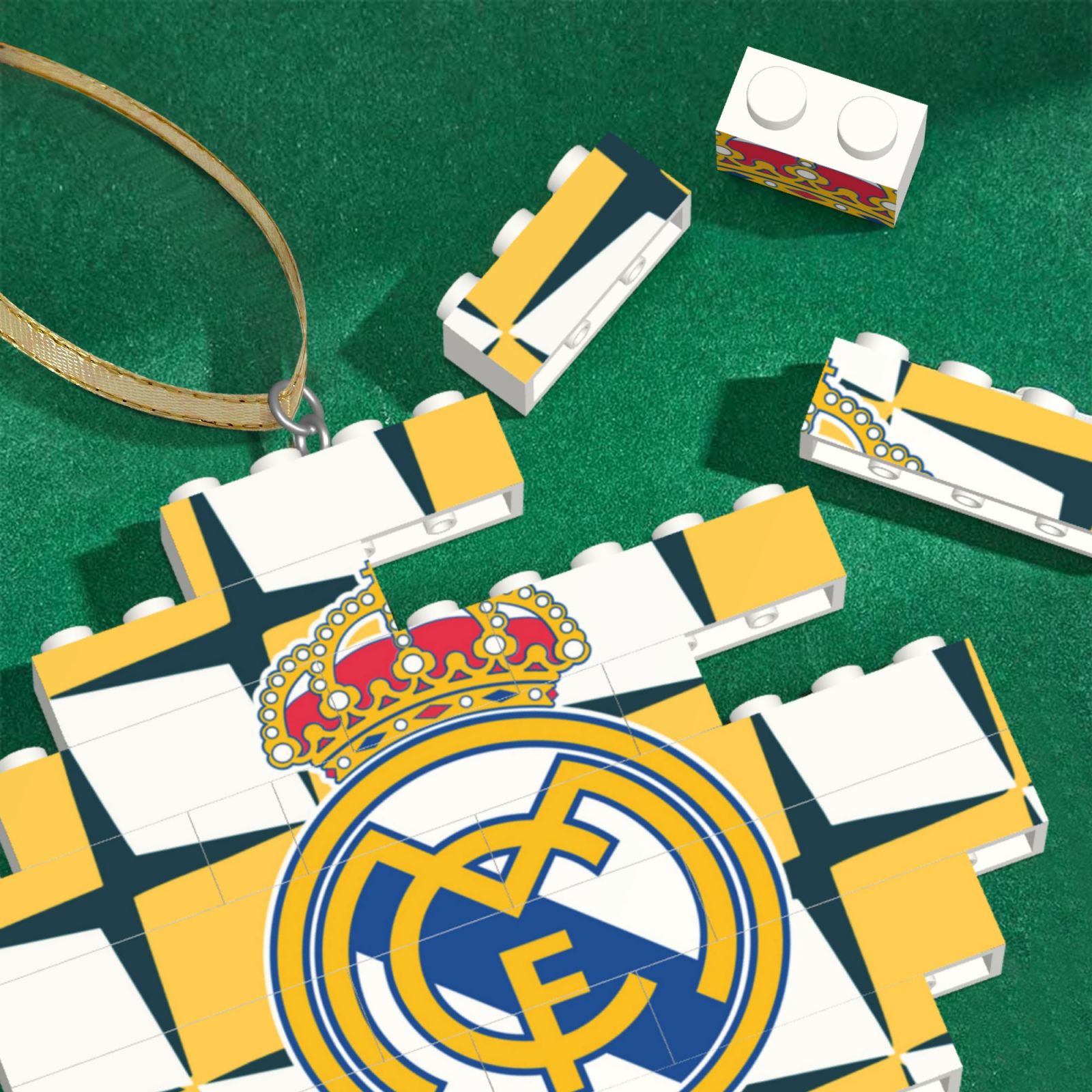 Real Madrid Building Block Puzzle Ornament BBP2173