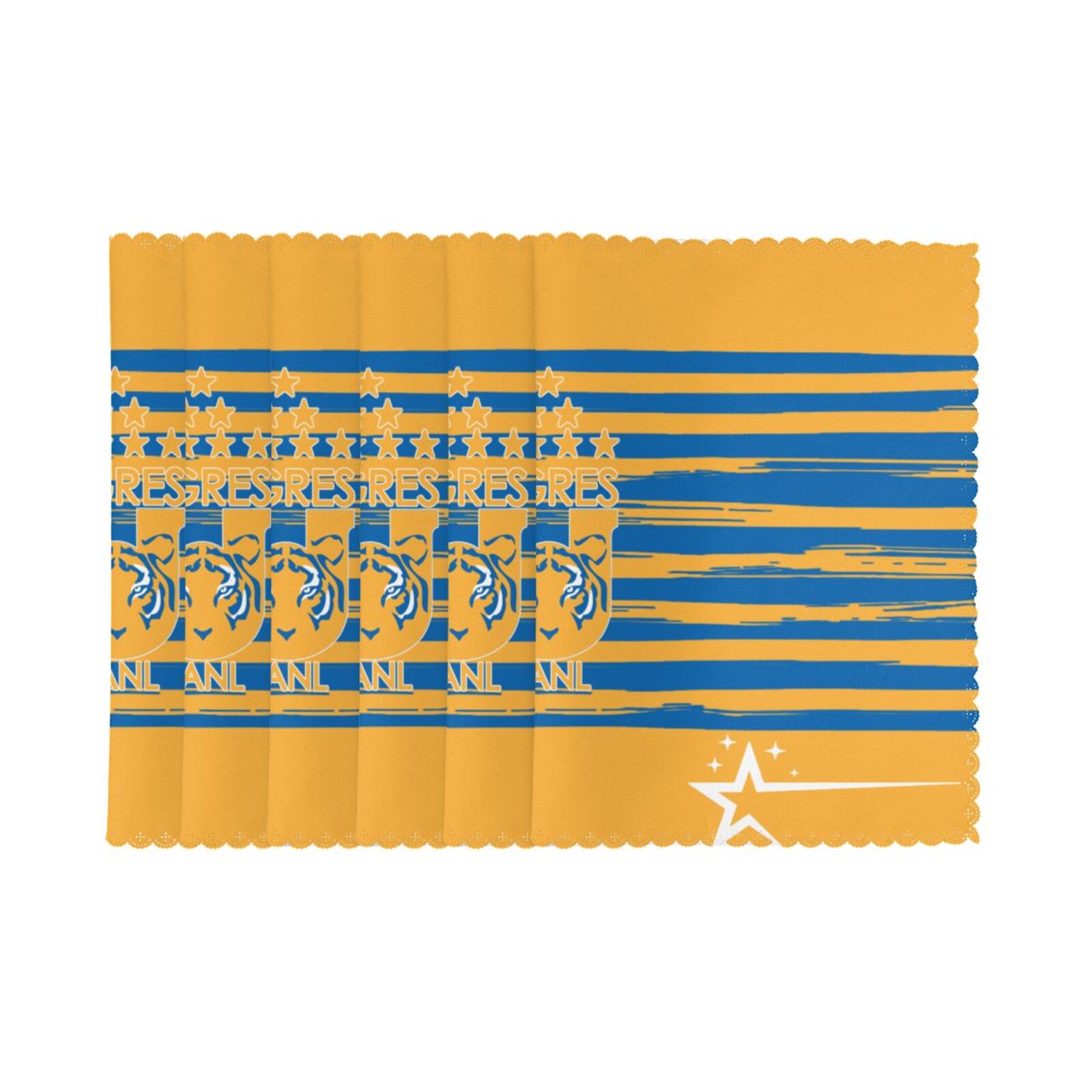 Tigres UANL Placemat Set Of 6 PFD2261