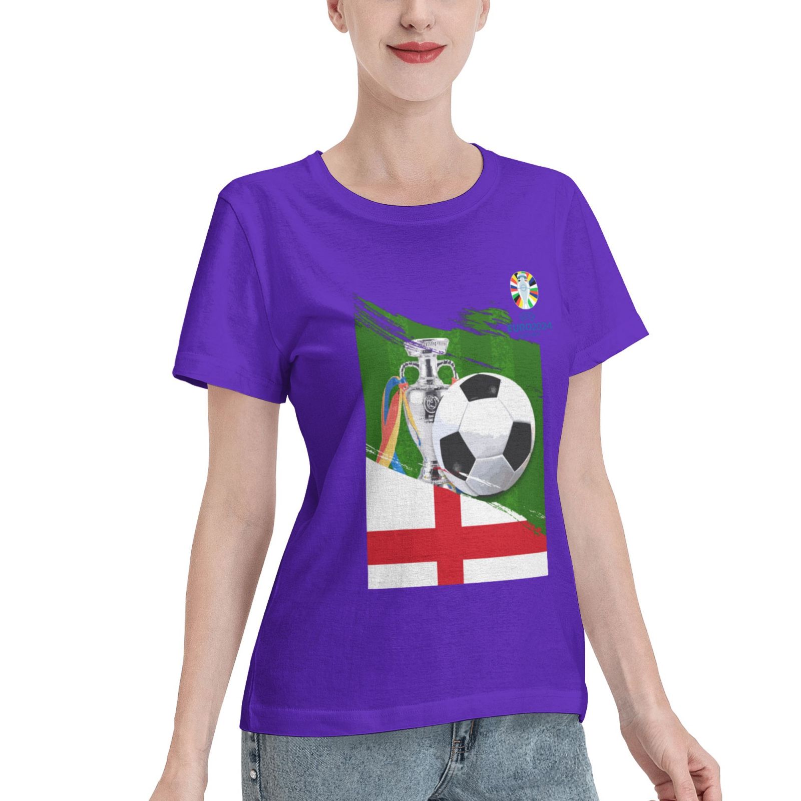 Women's England EURO 2024 Basic Short Sleeve T-Shirt WBT1682
