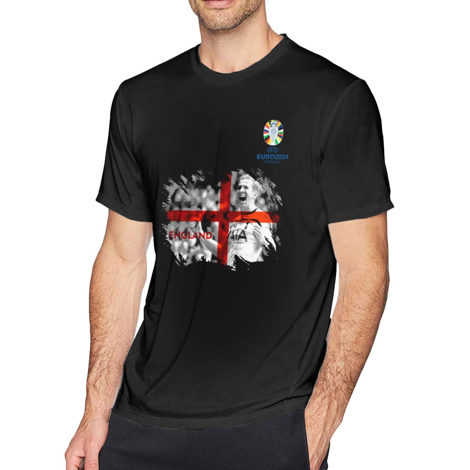 Men's England EURO 2024 Basic Short Sleeve T-Shirt BST1713