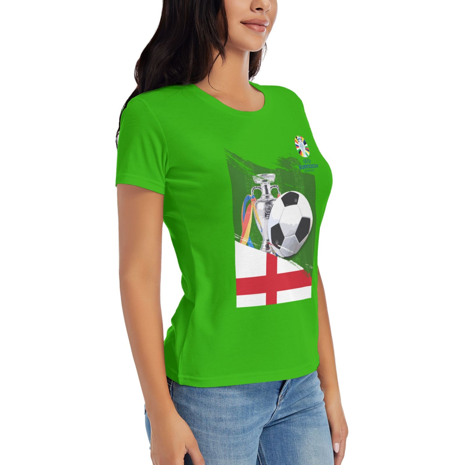 Women's England EURO 2024 Basic Short Sleeve T-Shirt WBT1682
