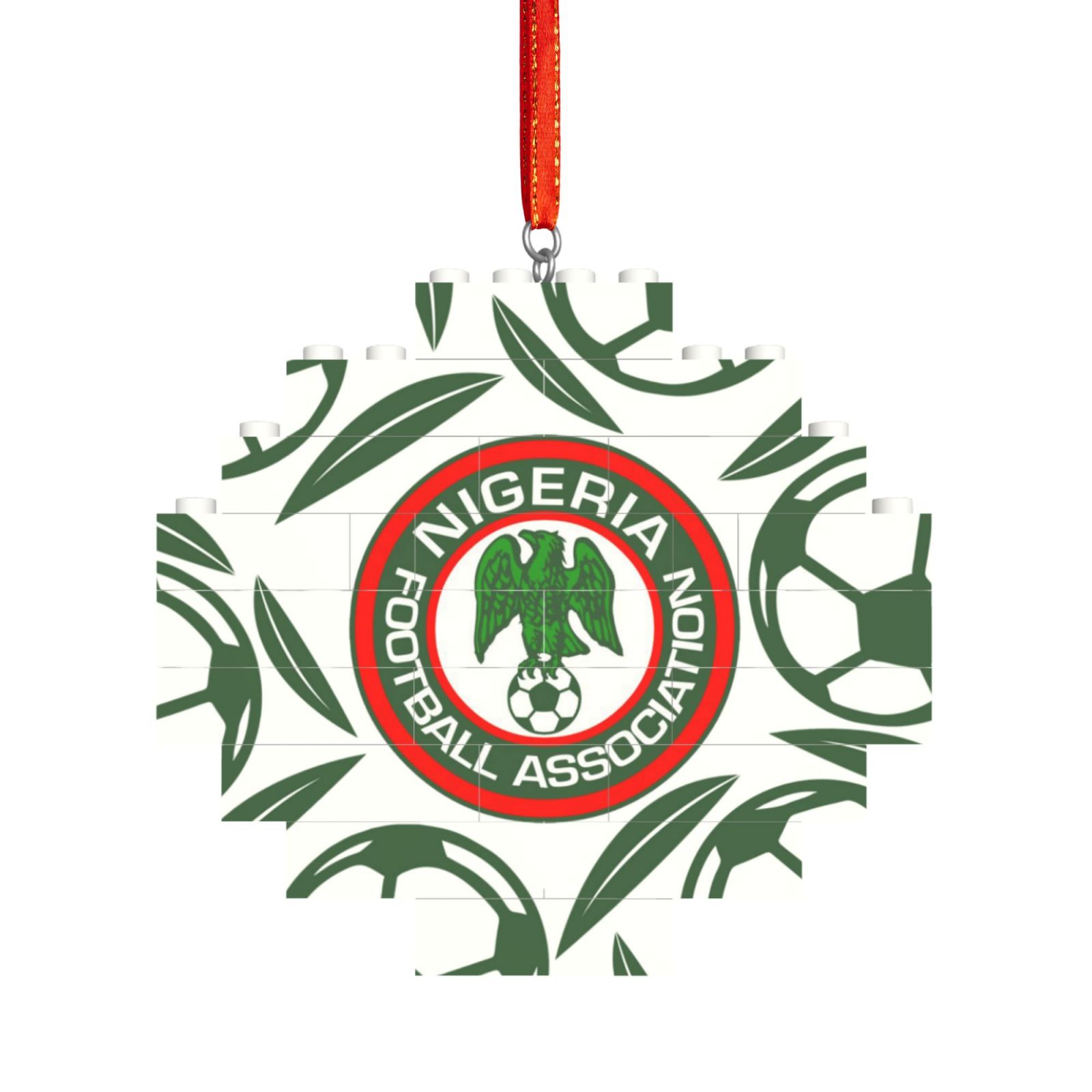 Nigeria Building Block Puzzle Ornament BBP2105