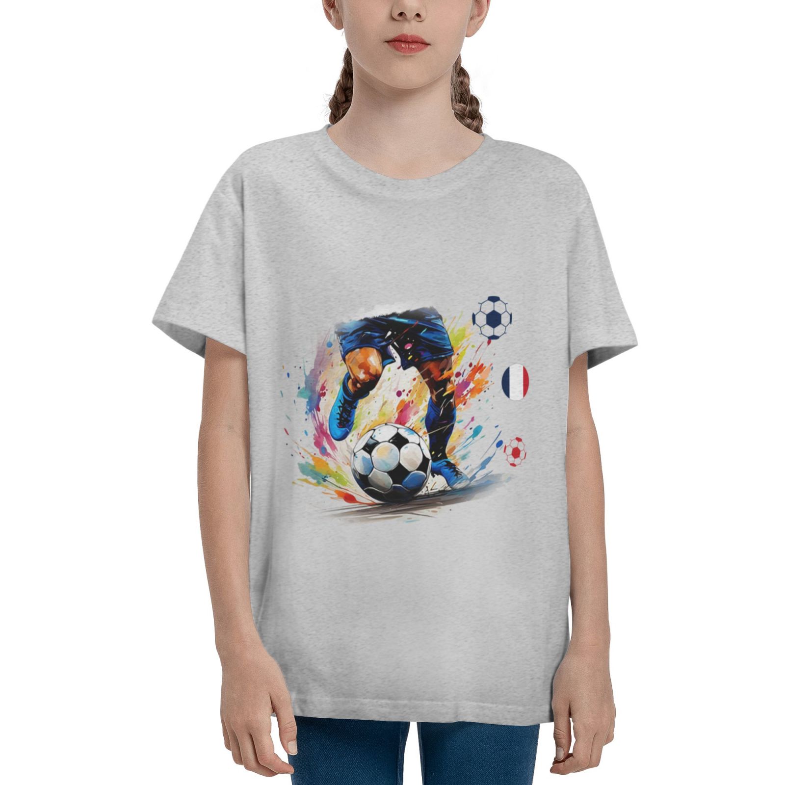 Kid's France EURO 2024 Teenage T-shirt TET1755