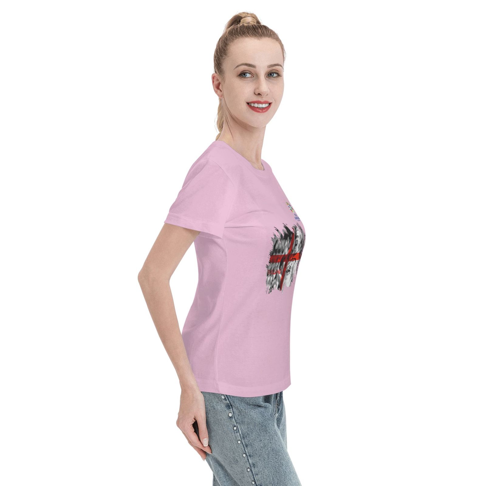 Woman's England EURO 2024 Basic Short Sleeve T-Shirt WBT1712