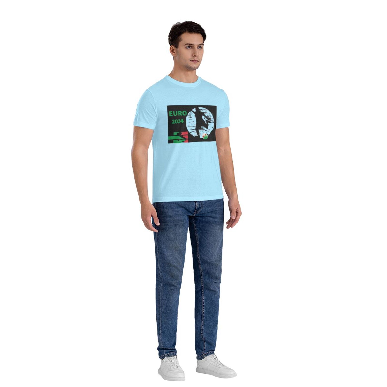 Men's Italy EURO 2024 Basic Short Sleeve T-Shirt BST1751