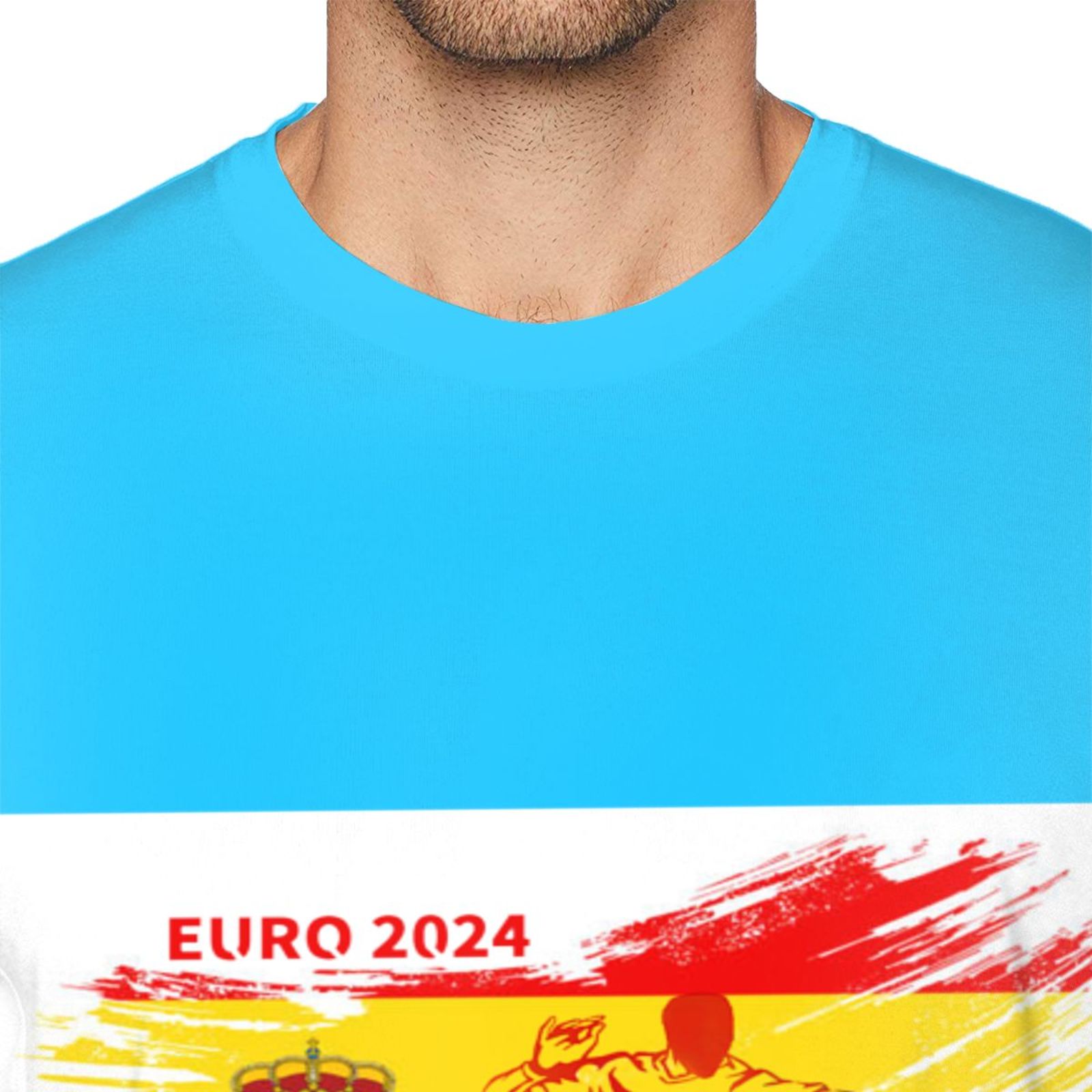 Men's Spain EURO 2024 Basic Short Sleeve T-Shirt BST1753