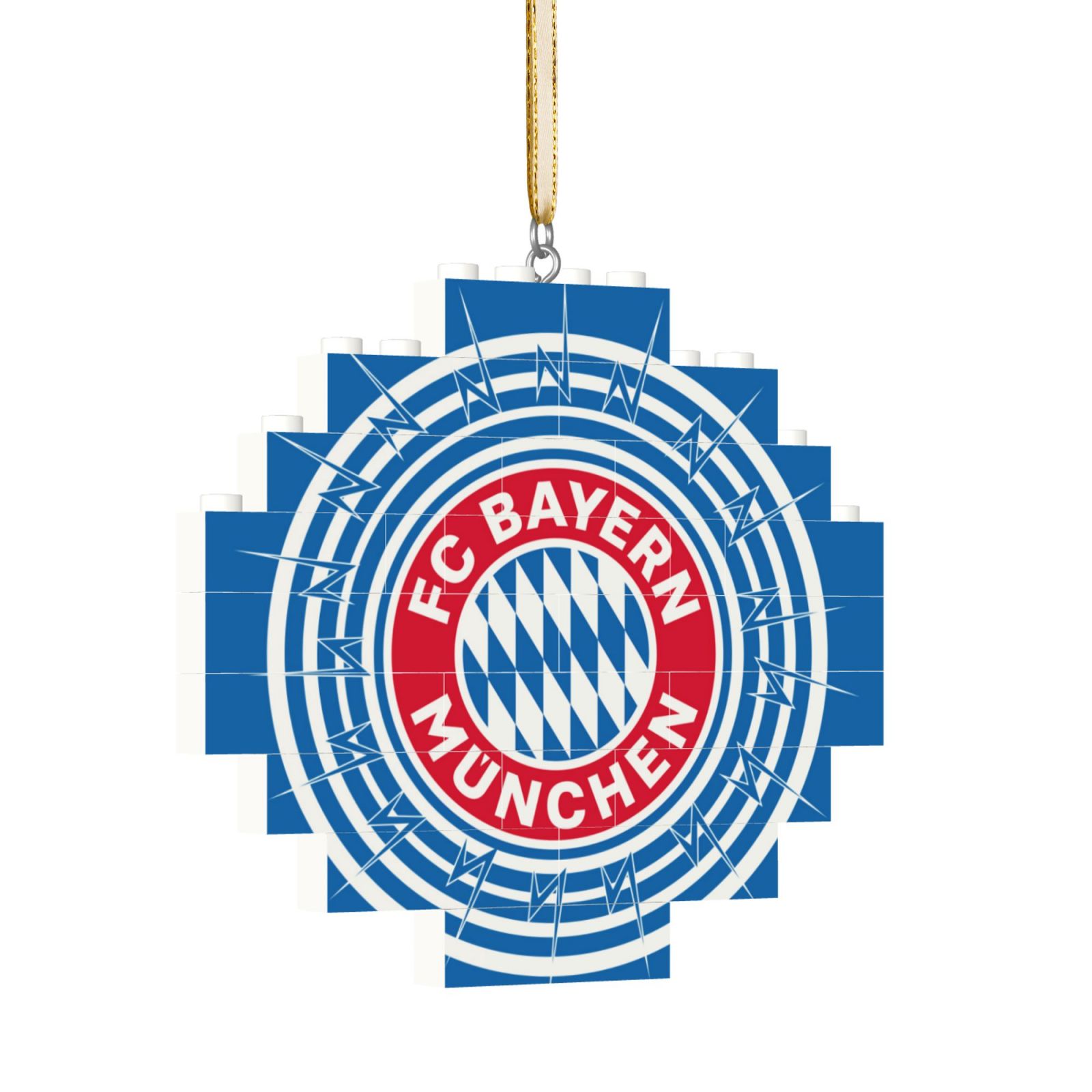 Bayern Munich Building Block Puzzle Ornament BBP2192