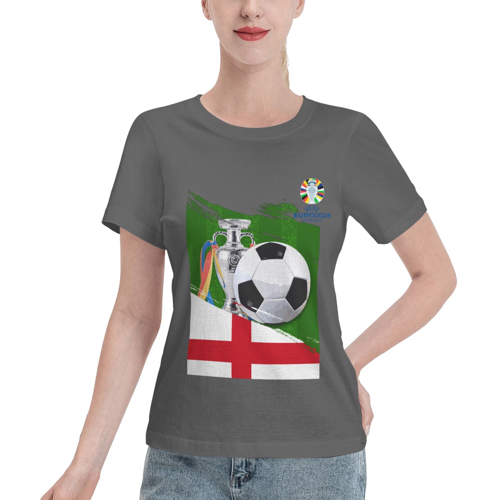 Women's England EURO 2024 Basic Short Sleeve T-Shirt WBT1682
