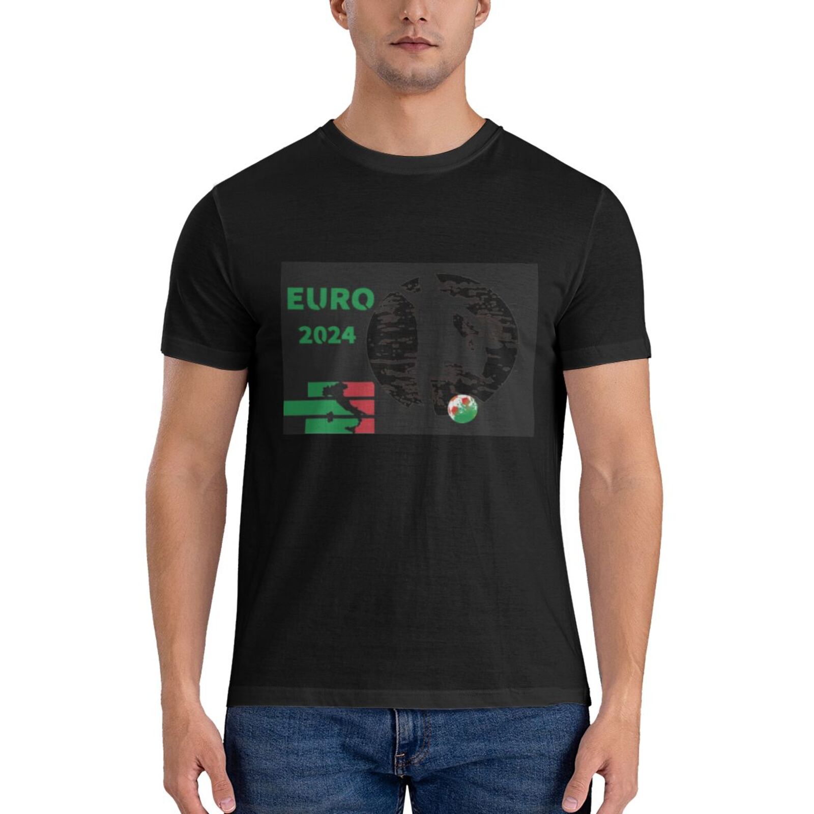 Men's Italy EURO 2024 Basic Short Sleeve T-Shirt BST1751