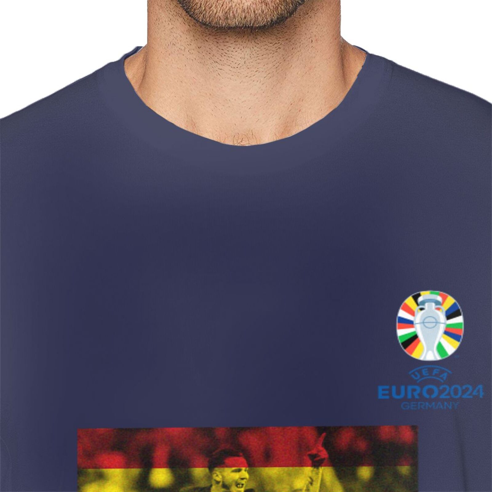 Men's Spain EURO 2024 Basic Short Sleeve T-Shirt BST1739