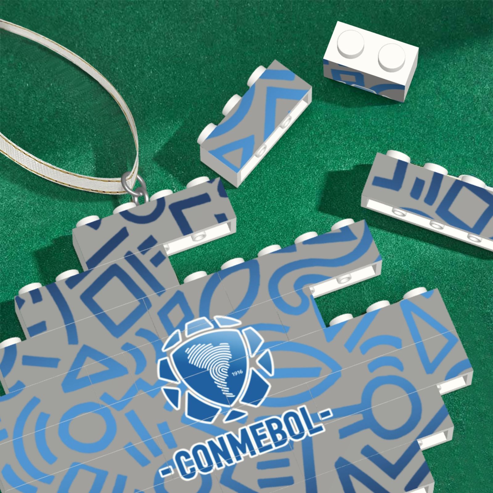 South American Building Block Puzzle Ornament BBP1987