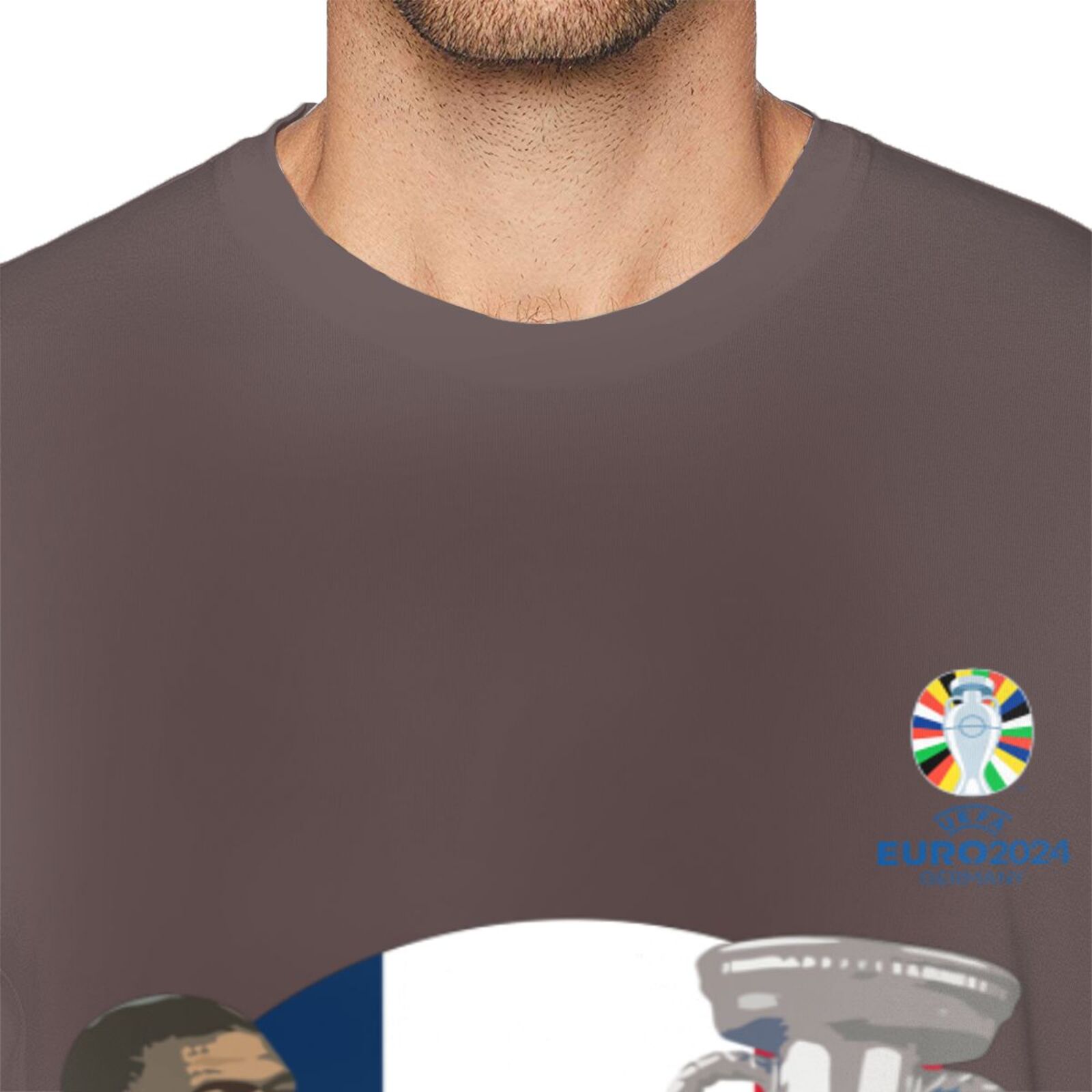 Men's France EURO 2024 Basic Short Sleeve T-Shirt BST1729