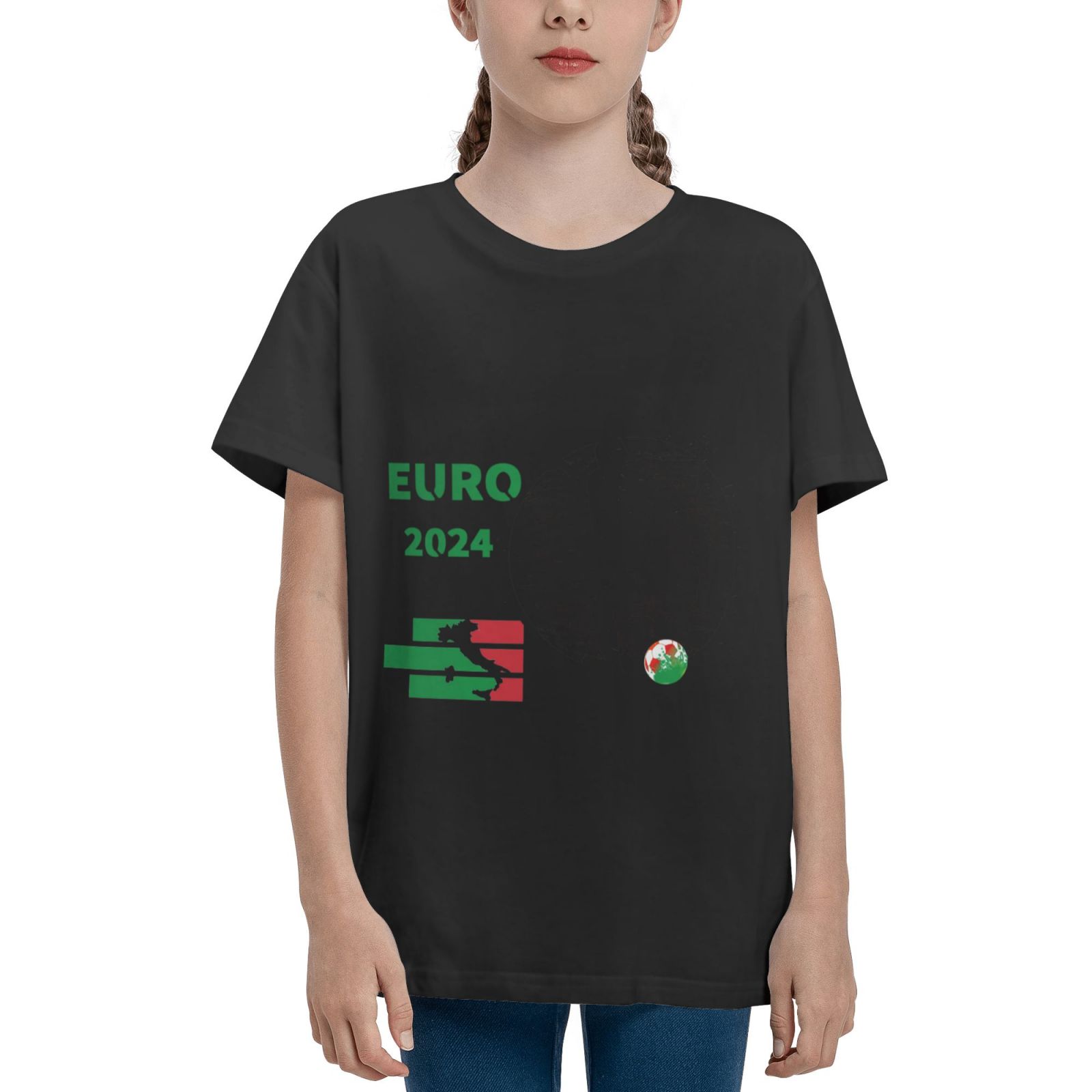 Kid's Italy EURO 2024 Teenage T-shirt TET1757