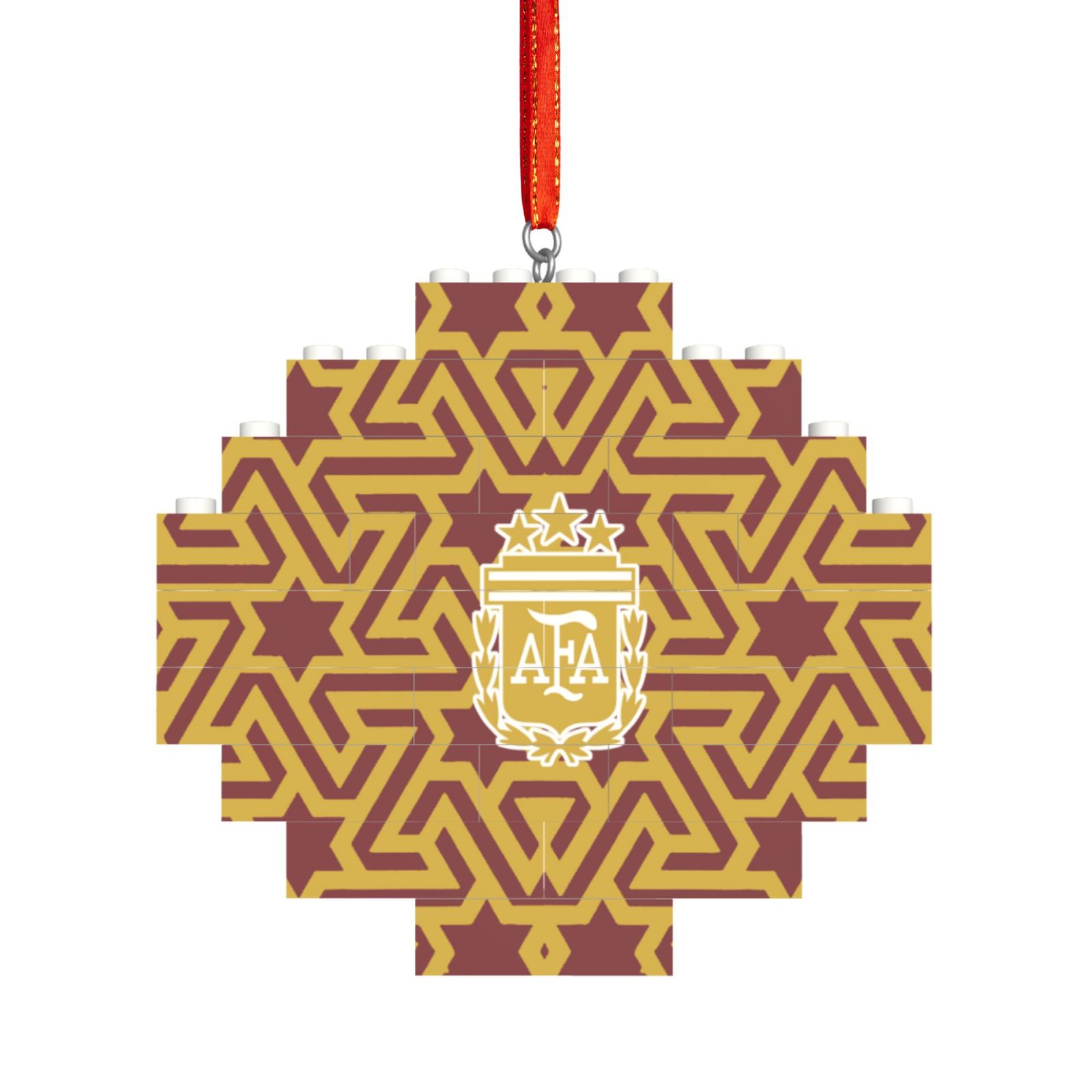 Argentina Building Block Puzzle Ornament BBP2005